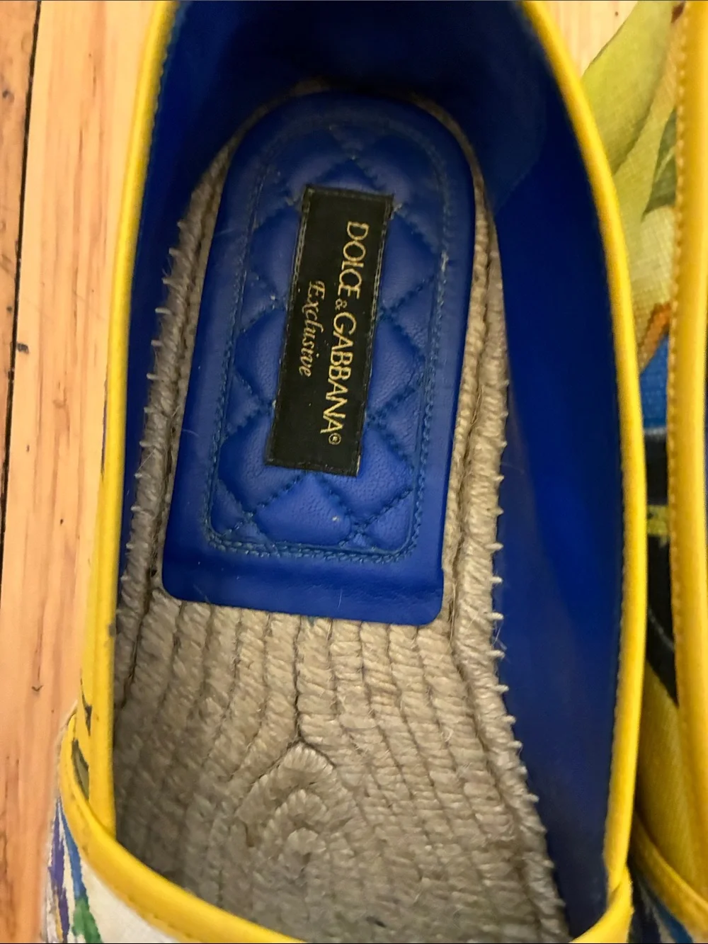 Limited Edition Dolce & Gabbana Yellow Lemon & Floral Canvas Loafers